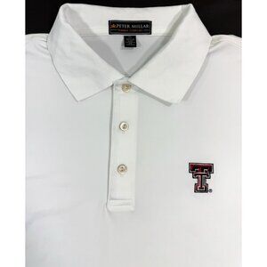 Peter Millar Mens Polo Shirt Texas Tech Red Raiders Football XL Summer Comfort